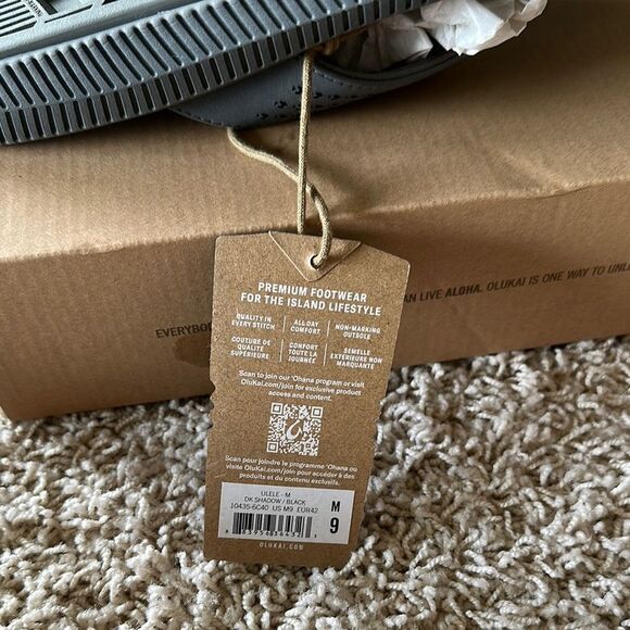 OluKai Gray Sandals Flip Flop Style Casual BRAND NEW NEVER WORN - Picture 9 of 11